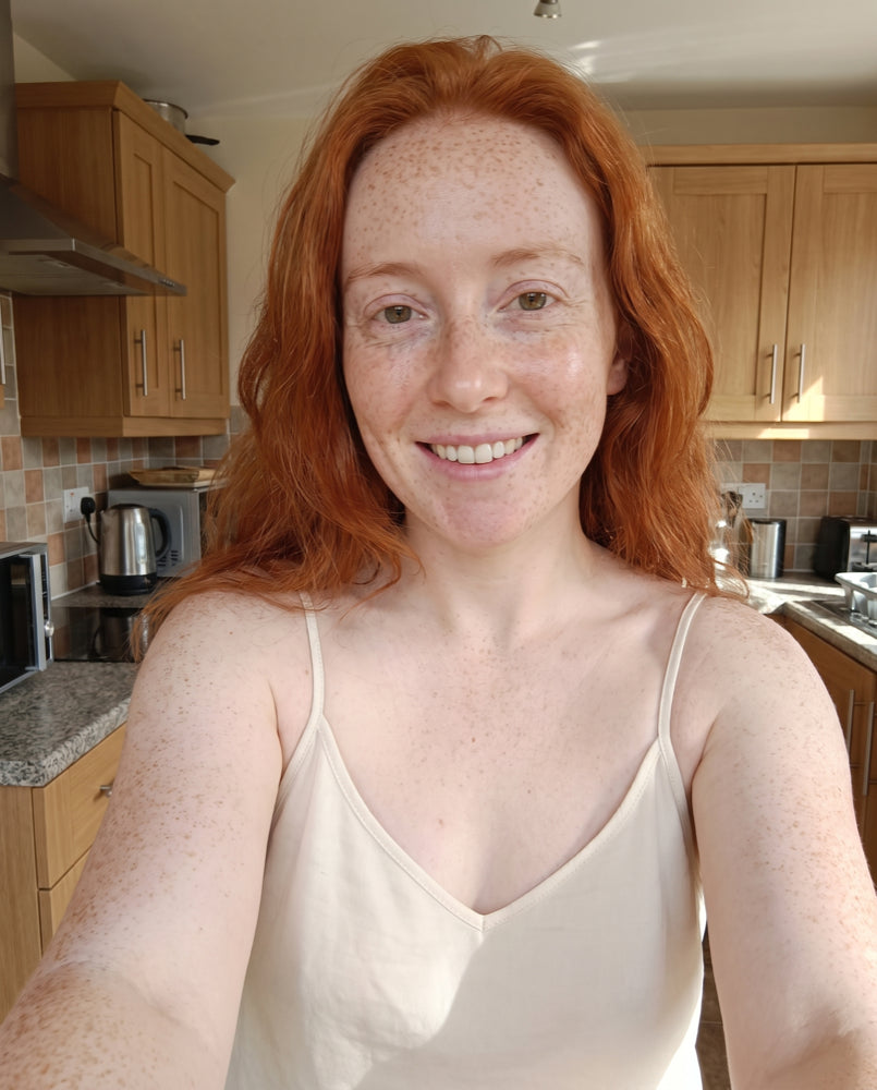 After — soft golden warmth, week 6