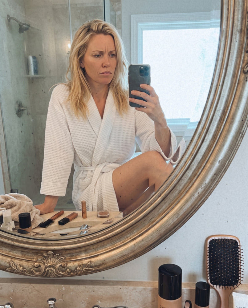 Before — pale, pre-event