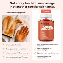 Tanluxe versus typical messy self-tanners